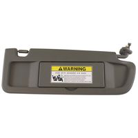 IAMAUTO 56350 Right Passenger Side Atlas Gray (Dark Gray) Sun Visor for Honda Civic 2006 2007 2008 (Right (Passenger), Atlas Gray)