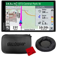 Garmin DriveSmart 65 & Traffic 6.95" Display GPS Navigator with Case and Mount Bundle