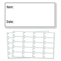 500 Pack, 2 x 1", Removable Food Storage Freezer/Refrigerator Date Labels Stickers