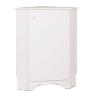 Prepac Elite Corner Storage Cabinet, Elite Corner Storage Cabinet, White