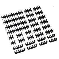 MOD-ONE 30 Piece Cable Comb Kit, Open Style, Black