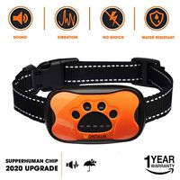 MONTAUR Dog Bark Collar - no Shock Vibration and Sound Stop Barking Collar for Dogs - 7 Level Sensitivities Anti Bark Collar - Humane Dog Barking Control Collar - 100% Waterproof no Bark Collar