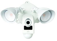 Security Camera - RCA Flood Light Camera for Live Home Security Monitoring - Motion Sensor Activated, WiFi Camera with HD Live Streaming, Siren Alarm and Two Way Audio for Backyard or Outdoor Use