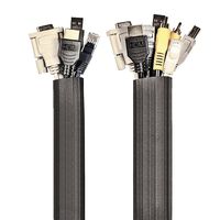 UT Wire UTW-FCW8-BK 8-Feet Expandable Flexi Cable Wrap, Black