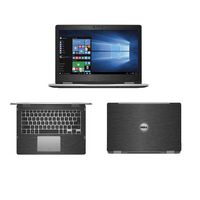 Black Brushed Aluminum skin decal wrap skin case for Dell inspiron 13 5000 series 5368 5378 13.3" 2 in 1 Laptop