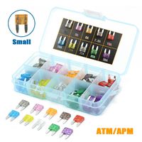 GlowGeek 100pcs Assorted Auto Car Truck Small Blade Fuse Assortment 2 3 5 7.5 10 15 20 25 30 35 AMP Car Boat Truck SUV Automotive Replacement Fuses - Low Profile Mini Small ATM/APM Blade Fuses
