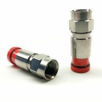 50 Pieces Belden SNS1P6U Thomas & Betts RG6 Coaxial Cable connectors RED DTV APPROVED