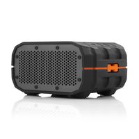 BRAVEN BRV-1 Portable Wireless Bluetooth Speaker [12 Hours][Waterproof] Built-in 1400 mAh Power Bank Charger - Black/Orange