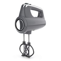 Black+Decker MX600G Helix Performance Premium Hand, 5-Speed Mixer, Grey, 5 Attachments + Case