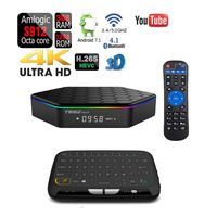 APTC T95Z Plus 32GB/3GB Android 7.1 Dual Wifi 5G Octa Core 1080p 4K 3D Amlogic S912 Bluetooth 4.1 Internet Streaming TV Media Set Top Box+Touchpad Wireless Keyboard Remote Bundle