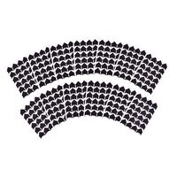 iGadgitz Home U7010 - Self Adhesive Photo Corners in Various Colours - Black, White, Gold or Silver - Photo Mounting Corners, Picture Corners Stickers - Black - 312 Pieces