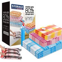 Storage Master 12 Vacuum Storage Bags, Space Saver Bags, 12-Pack (3 Jumbo, 3 Large, 3 Medium, 3 Roll-Up) with Hand Pump (12-Combo)
