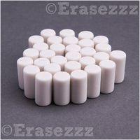 Latex Free ERASEZZZ - 30pc Replacement Eraser Refill Pack. Designed for the ERASEZZZ replaceable pencil eraser system! Great for School supplies and students! (30-pack Replacement Erasers ONLY)