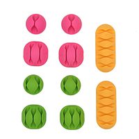 Cable Clips Utron Cord Organizer Cable Management Multifunctional Colorful Self Adhesive Cord Holders for Home and Office