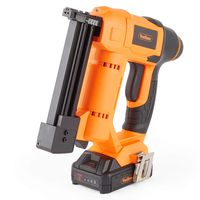 VonHaus 18v Cordless Nail Gun/Brad Nailer - Li-ion Battery Operated - Ergonomic - Medium Duty For Fabrics, Upholstery, Underlay, Carpeting, Roofing & Crafts Model No. 9100100