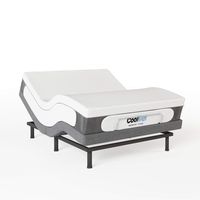 Classic Brands Cool Gel 1.0 Ultimate Gel Memory Foam 14-Inch Mattress with Two Bonus Pillows and Adjustable Comfort Adjustable Bed Base, Queen