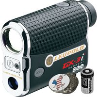 Luepold Golf GX-3i3 Rangefinder + CR2 Battery + 1 Custom Ball Marker Clip Set (American Eagle)