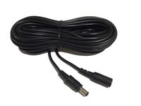30Feet Power Extension Cable for 12V IP Camera, Barrel Plug 2.1x 5.5mm Male to Female Adapter Extension Cord for 12 Volt CCTV Outdoor Security Monitor Cam Supply,LED and DVR 9M-Black