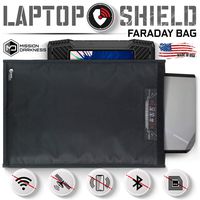Mission Darkness Non-Window Faraday Bag for Laptops - Device Shielding for Law Enforcement, Military, Executive Privacy, EMP Protection, Travel & Data Security, Anti-Hacking & Anti-Tracking Assurance