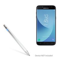 Samsung Galaxy J7 2017 Stylus Pen, BoxWave [AccuPoint Active Stylus] Electronic Stylus with Ultra Fine Tip for Samsung Galaxy J7 2017 - Metallic Silver