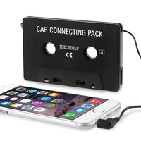 Insten Premium Black Car Audio Cassette Adapter Compatible with H Samsung Galaxy S6/Galaxy S9/S9+ Plus/s6 Edge Apple iPhone 4/4S