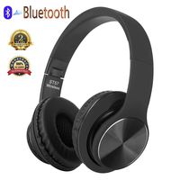 Bluetooth Headphones Over Ear, Hi-Fi Stereo Wireless Headset, Foldable, Soft Memory-Protein Earmuffs, w/Built-in Mic and Wired Mode for PC/Cell Phones/TV