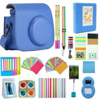 Anter 17 in 1 Instax Mini 9 Accessories fit to Fujifilm Instax Instant Film Camera - Cobalt Blue