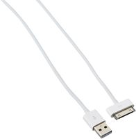 QVS iPad/iPhone/iPod Charging/Data Cable - USB - 6.' - White (AC-2M)