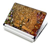 Meffort Inc 17 17.3 inch Laptop Skin Sticker Cover Art Decal Fits 16" 17" 18" 19" Notebook PC (Free Wrist Pad) - Klimt Tree of Life