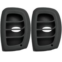 New Silicone Cover Protective Case for Select Elantra Sonata Tucson Vehicles with Push-Button Ignition and Proximity Smart Keys SY5MDFNA433 - Black