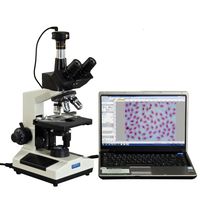 OMAX 40X-2000X Phase Contrast Trinocular Compound LED Microscope + 1.3MP Camera