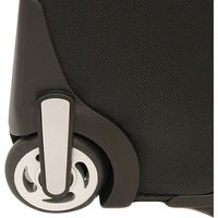 Dejuno Rolling Mobile Office Overnighter Laptop Computer Briefcase, Black