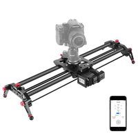 Neewer Motorized Camera Slider, 39.3-inch APP Control Carbon Fiber Track Dolly Rail with Mute Motor/Time Lapse Video Shot/Follow Focus Shot/120 Degree Panoramic Shot for DSLRs, Load up to 22 lbs