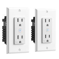 Geeni GN-WW215-199 WiFi 2 Wall Plug, 2 Pack No Hub Smart Outlet Compatible with Alexa, Google Assistant & Microsoft Cortana, Requires 2.4 GHz Wi-Fi, White