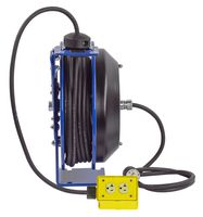 Coxreels PC13-3512-B Spring Rewind SJO Power Cord Reel, 115 Volts, 20 Amp, 35' Length