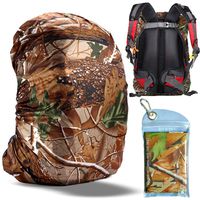 Gryps Waterproof Backpack Rain Cover with Adjustable Anti Slip Buckle Strap & Sliver Coating Reinforced Inner Layer for Camping, Hiking, Traveling, Hunting, Biking and More, 60-70L(Jungle Camouflage)