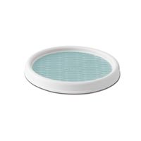 Copco 5234750 9 Inch Lazy Susan, 9-Inch, White/Aqua