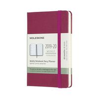 Moleskine Classic 18 Month 2019-2020 Weekly Planner, Hard Cover, Pocket (3.5" x 5.5") Snappy Pink