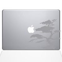 The Decal Guru 2095-MAC-13A-S Bonsai Tree Decal Vinyl Sticker, Silver, 13" MacBook Air