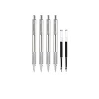 Zebra Pen 50113 Zebra Professional 701 Writing Bundle, F-701 Retractable Ballpoint Pen 0.8 mm with F-Refills 0.8mm, 6-Count