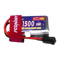 FCONEGY 1500mAh 80C 11.1V Lipo Battery Pack with XT60 Plug for FPV/Quadcopter/Drone/RC Airplane/Helicopter