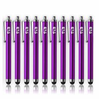 TCD Universal Pack of 10 [Purple] Premium Thick Stylus Pen Pack [Compatible with All Touch Screen Devices]