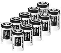 Panasonic CR2-10PK Photo Lithium 3V Batteries for Mini 25, Mini 50, Mini 50S, Mini 55, Pivi MP-100 and SP-1- Silver (Pack of 10)