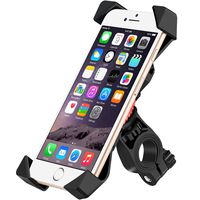 YQXCC Bike Phone Mount Bicycle Holder/Bike Accessories/Bike Phone Holder /360° Rotation Universal Cradle Clamp for iOS Android Smart Phone (Black)