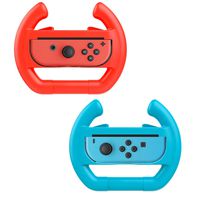 Steering Wheel for Nintendo Switch, [2 Pack] Switch Steering Wheel Controller Handle for Switch Joy-con Mario Kart(Blue & Red)