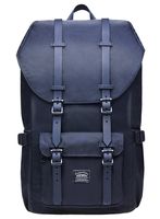 KAUKKO Laptop Outdoor Backpack Travel Hiking Camping Rucksack Casual College Daypack Fits 15" (2Nylon Black)