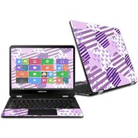 MightySkins Skin Compatible with Samsung Chromebook Pro 12.3" - Purple Pentagon | Protective, Durable, and Unique Vinyl Decal wrap Cover | Easy to Apply, Remove, and Change Styles | Made in The USA