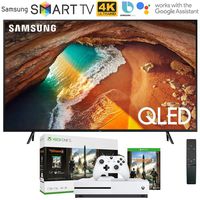 Samsung QN75Q60RA 75" Q60 QLED Smart 4K UHD TV (2019 Model) with Microsoft Xbox One S 1TB Console Bundle