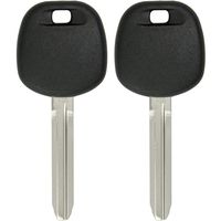 Keyless2Go 2 Replacement Transponder Ignition Chip Car Key TOY44G-PT for Corolla Camry Avalon Rav4