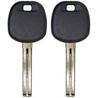 qualitykeylessplus Two Replacement Transponder Chip Keys TOY40BT4PT for Lexus Vehicles with Free KEYTAG